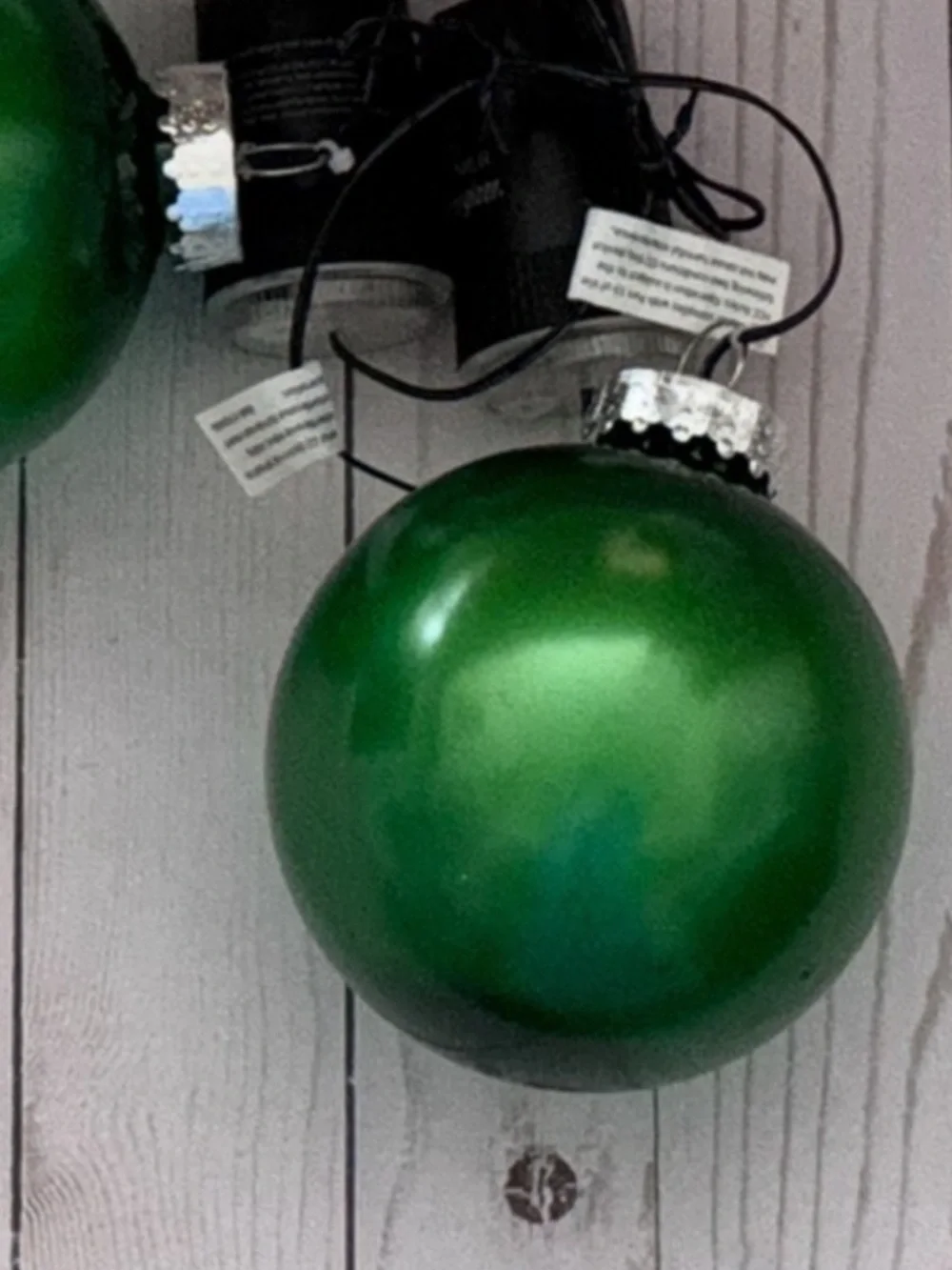 LED large green ornament